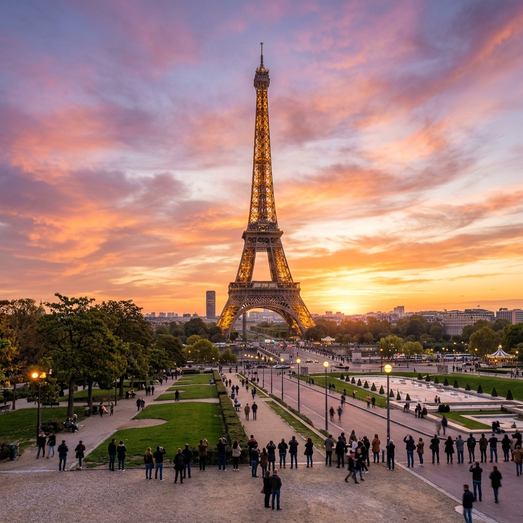 The Eiffel Tower in Paris